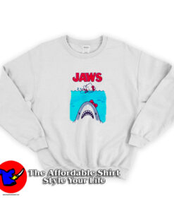 Jaws Hello Kitty Funny Cartoon Parody Sweatshirt