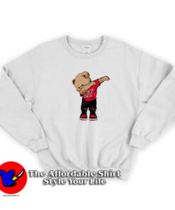 Lit Dabbing Teddy Bear Pop Culture Party Jordan Sweatshirt