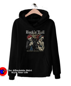 Rock n Roll Will Never Die Vintage Unisex Hoodie