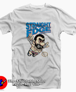 Straight Edge Superstar CM Punk Super Mario T-shirt