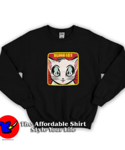 Blink-182 Cat Boyfriend Fit Girls Unisex Hoodie