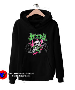 Disney Stitch Heavy Metal Guitar Unisex Hoodie