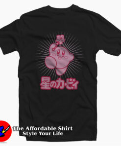Japan Kirby Pink Star Rod Funny Unisex T-shirt