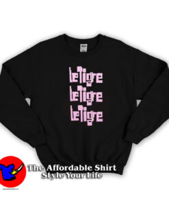 Le Tigre Pink Logo Boyfriend Unisex Sweatshirt