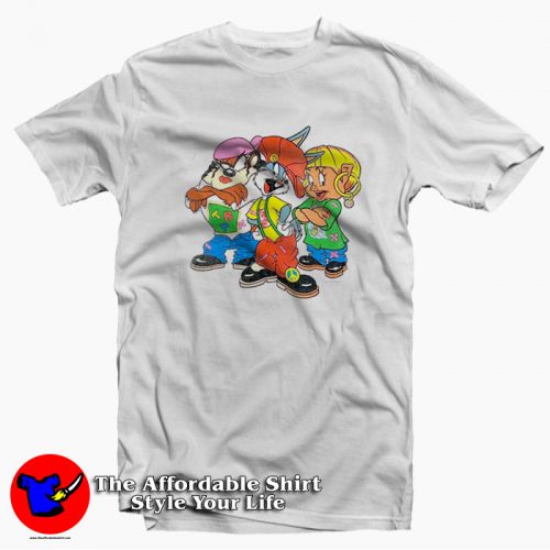 Looney Tunes Bugs Bunny Taz Hip Hop Style T Shirt 500x500 Looney Tunes Bugs Bunny Taz Hip Hop Style T shirt On Sale