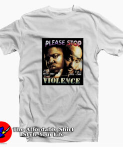 Please Stop Violence VIntage Biggie 2pac T-shirt