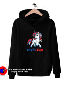 Americorn Funny Unicorn 4th of July Unisex Hoodie