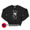 Black & White Contrast Masked Bear Unisex Sweatshirt