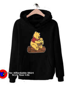 Cute Winnie The Pooh Cartoon Vintage Unisex Hoodie