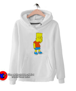 Funny Confused The Simpsons Bart White Hoodie