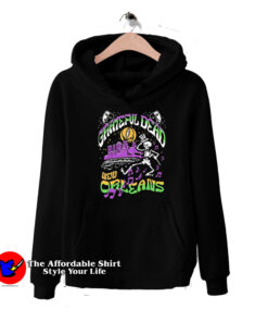 Grateful Dead New Orleans Skyline and Skeleton Hoodie