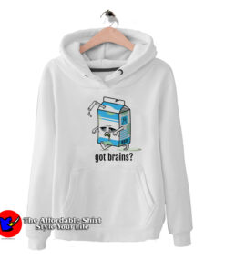 Milk Carton Got Brains Funny Halloween Hoodie