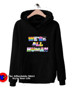 We're All Human Pride Graphic Hoodie