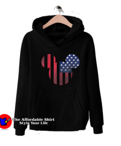 Disney Mickey Mouse Americana Ears Shape Hoodie