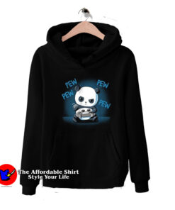 Funny Pew Pew Panda Playing Game Unisex Hoodie