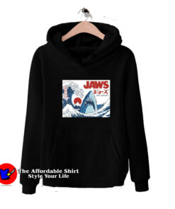 Funny Riot Society Parody Jaws Japan Kanji Hoodie
