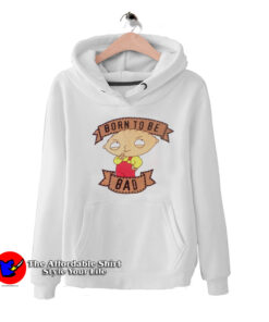 Stewie Born To Be Bad Cartoon Vintage Hoodie