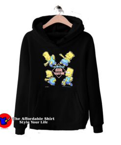 Bart Simpson Air Guitar Vintage 90s Unisex Hoodie