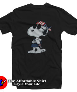 Cartoon Vintage Funny American Snoopy T-Shirt