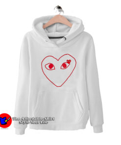 Comme des Garcons Play Outline Heart Unisex Hoodie