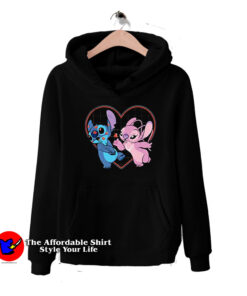 Disney Lilo and Stitch Angel Heart Kisses Hoodie