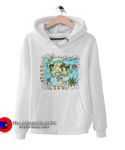 Disney Peter Pan Never Land Map Vintage Poster Hoodie