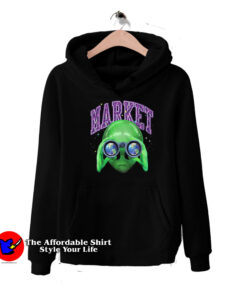 Funny Alien Sightseeing Market Unisex Hoodie