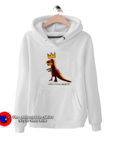 Jean Micheal Basquiat Crowned Dinosaur Hoodie