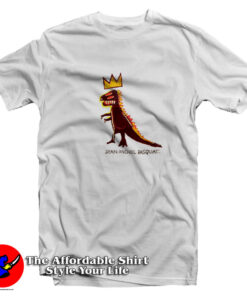 Jean Micheal Basquiat Crowned Dinosaur T-Shirt