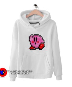 Kirby 8 Bit Character Retro Video Game Unisex Hoodie