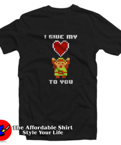 Legend of Zelda 8 Bit My Heart To You T-Shirt