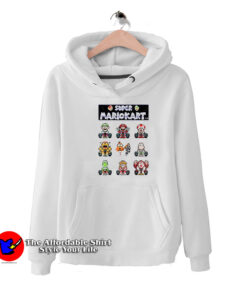 Mario Kart 8-bit Group Racers Retro Unisex Hoodie