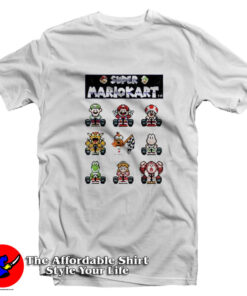 Mario Kart 8-bit Group Racers Retro Unisex T-Shirt