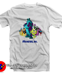 Monsters Inc 8Bit Mike, Sully and The Gang T-Shirt