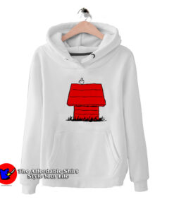 Red Dog Houses Cartoon Funny Middle Finger Hoodie