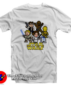 Star Wars Heroes 8-Bit Logo Graphic T-Shirt