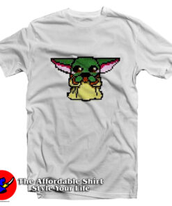 Star wars baby yoda 8bit Funny Unisex T-Shirt