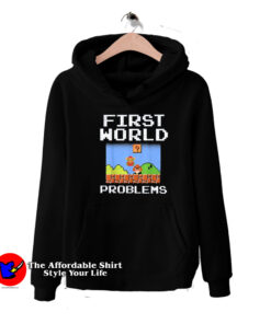 Super Mario 8 Bit First World Problems Graphic Hoodie