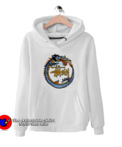 Vintage 90s Stussy Dragon Graphic Unisex Hoodie