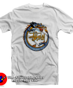 Vintage 90s Stussy Dragon Graphic Unisex T-Shirt