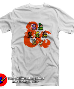 Vintage Dungeons & Dragons 8-Bit Inspired T-Shirt