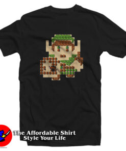 Vintage Zelda Link Portrait 8-Bit Map Unisex Hoodie