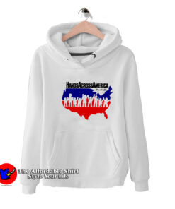 Cool Retro Hands Across America 1986 Hoodie