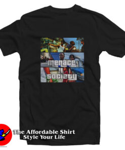 Funny Menace to Society GTA Style Unisex T-Shirt