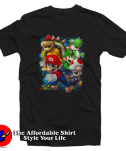 Super Mario Luigi Bowser Spray Paint T-Shirt