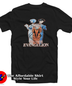 Vintage Neon Genesis Evangelion Anime T-Shirt