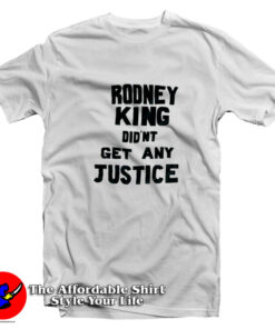 Vintage Rodney King No Justice LA Riots T-Shirt
