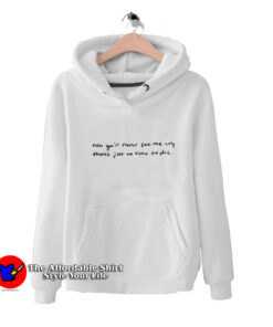 Billie Eilish Lyrics Glock Tucked Big Unisex Hoodie