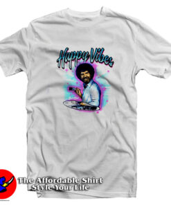 Bob Ross Happy Vibes Paintbrush Palette T-Shirt