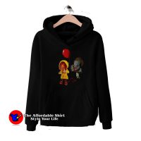 Chucky Doll and Pennywise Halloween Graphic Hoodie